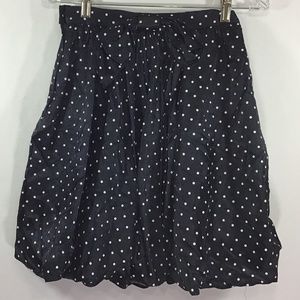 My Michelle Blue/White Polka Dot Flare Skirt